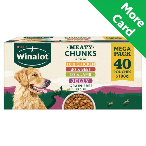 Winalot Meaty Chunks Mixed In Jelly Wet Dog Food