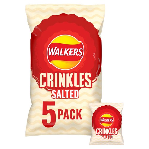 Walkers Crinkles Simply Salted Multipack Crisps 