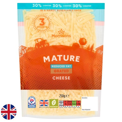 Morrisons 30% Lighter Mature Grated Cheese 250g