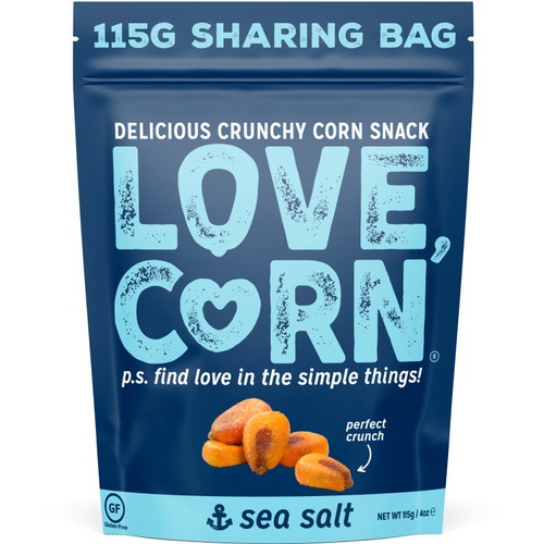 Love Corn Sea Salt Crunchy Corn Snack 115g