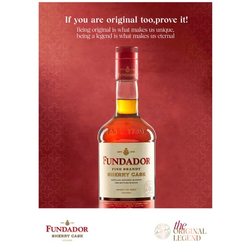 Fundador Fine Brandy Sherry Cask 1L