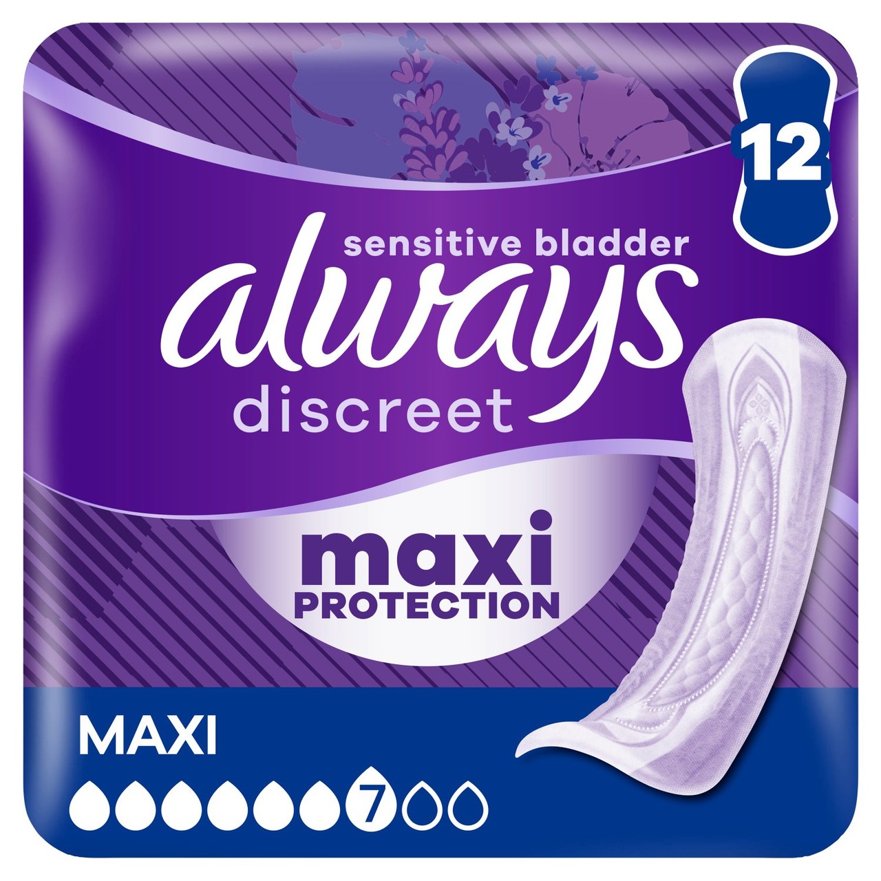 Always Discreet Pads Maxi Protection Incontinence Bladder Weakness 12 Pack
