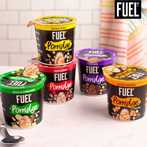 FUEL10K High Protein Golden Syrup Porridge Oat Cereal Pot 70g
