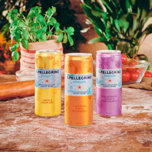 San Pellegrino Essenza Sparkling Water Cherry & Pomegranate 4x330ml