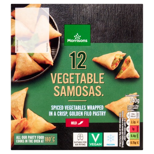 Morrisons 12 Vegetable Samosas 240g
