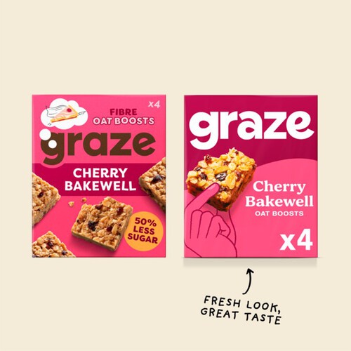 Graze Oat Boosts Cherry Bakewells