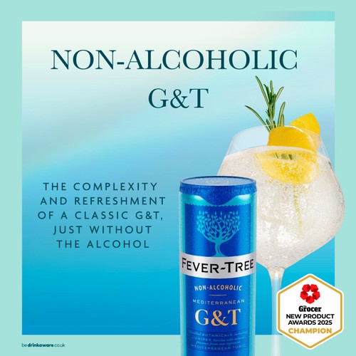 Fever-Tree Non Alcoholic Mediterranean Gin & Tonic 250ml