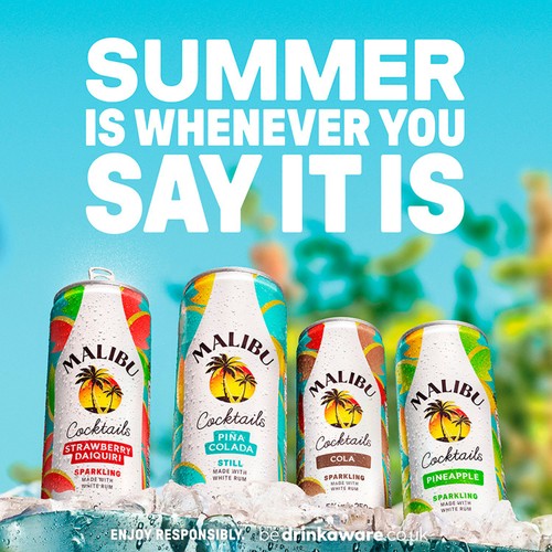 Malibu Strawberry Daiquiri Can
