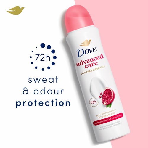 Dove Advanced Antiperspirant Deodorant Pomegranate Aerosol 200ml