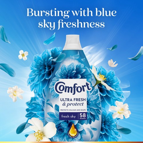 Comfort Ultra Fresh & Protect Fresh Sky Fabric Conditioner 58 Washes