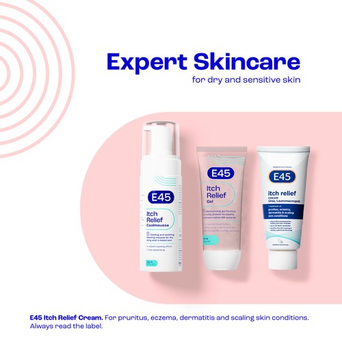 E45 Itch Relief Gel For Dry, Itchy And Irritated Skin 100ml
