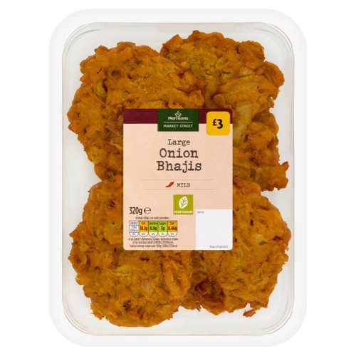 Morrisons Deli Express Large Onion Bhajis 