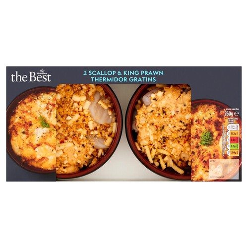 Morrisons The Best 2 Scallop & Prawn Thermidor Gratins 