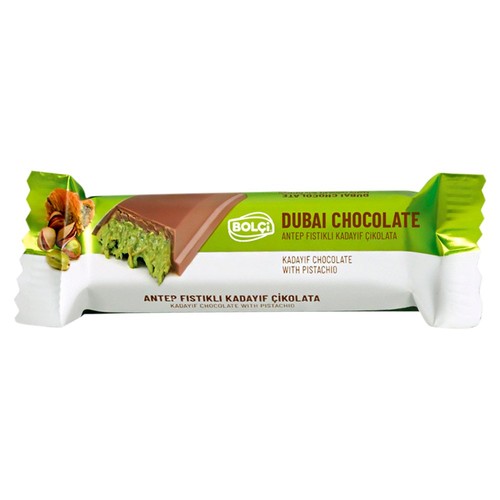 Bolci Pistachio Kadayif Filled Dubai Milk Chocolate 30g