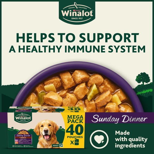 Winalot Sunday Dinner Mixed in Gravy Wet Dog Food