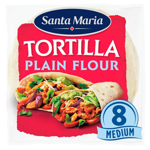 Santa Maria 8 Plain Flour Soft Tortillla