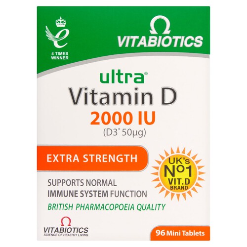 Vitabiotics Ultra Vitamin D 2000 Iu Extra Strength Tablets