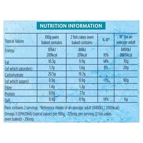 Young's 4 Cod Fish Cakes 200g