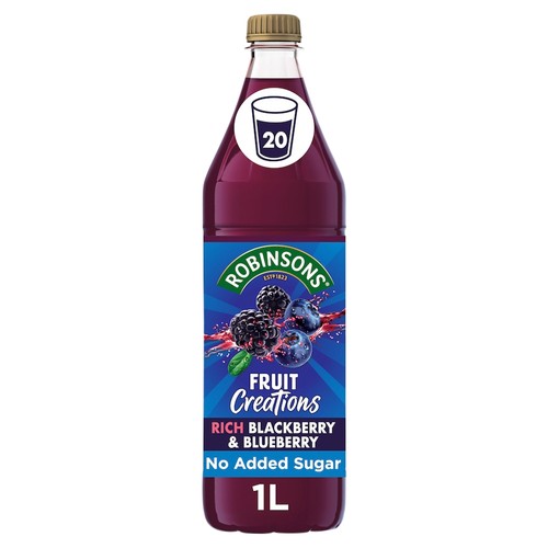 Robinsons Fruit Creations Blackberry & Blueberry Squash 