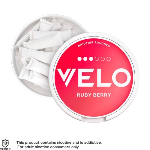 Velo Ruby Berry Nicotine Pouches 10mg