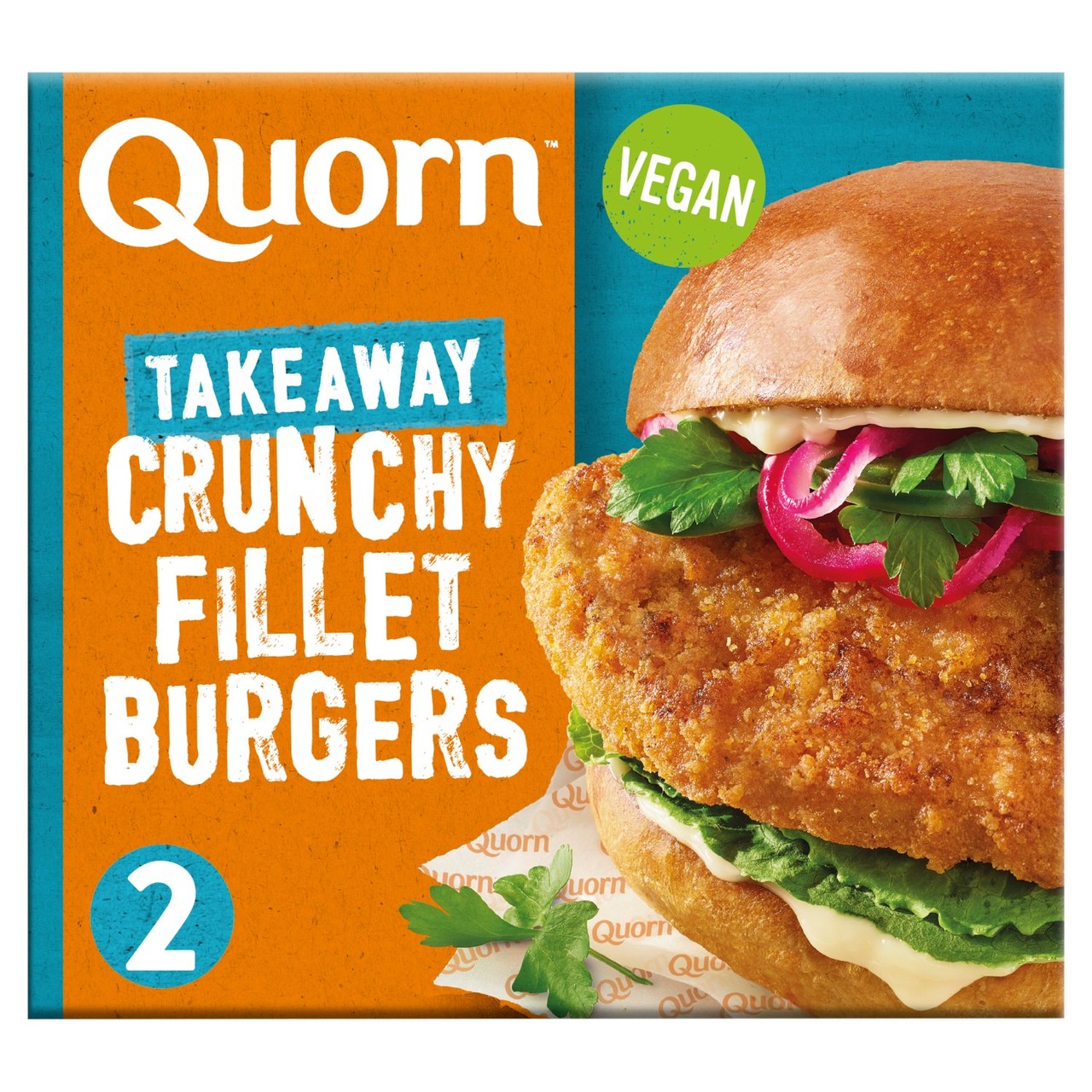 Quorn Takeaway Crunchy Fillet Vegan Burgers x 2 190g - Morrisons Online ...