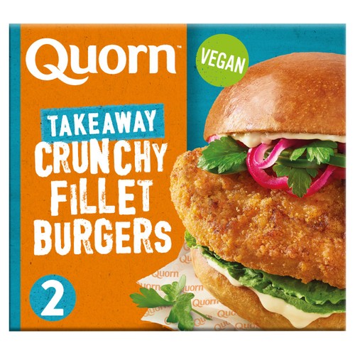 Quorn Takeaway Crunchy Fillet Vegan Burgers x 2 190g