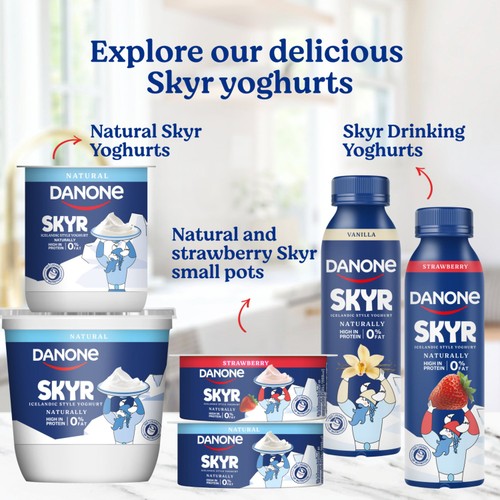 Danone Skyr High Protein 0% Fat Natural Yoghurt 450g