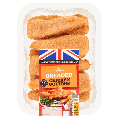 Morrisons breaded chicken goujons
