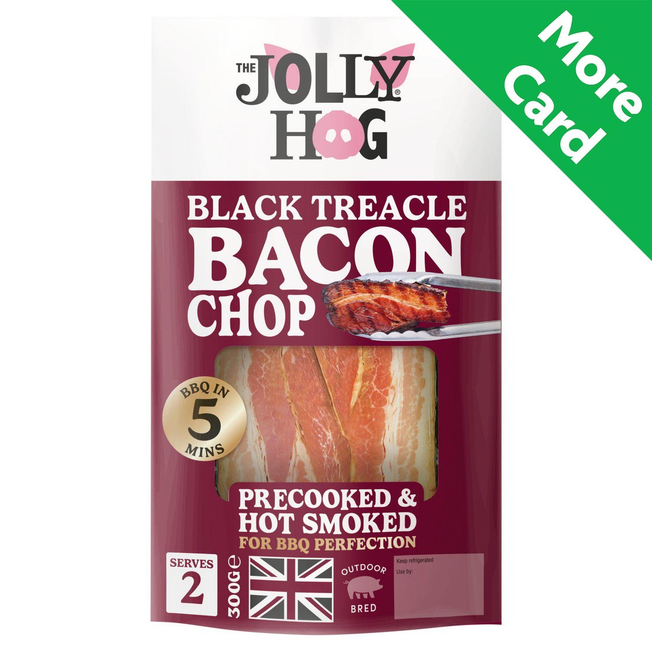The Jolly Hog Black Treacle Bacon Chop 300g
