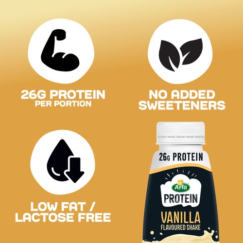Arla Protein Vanilla Flavoured Milk Shake 482ml