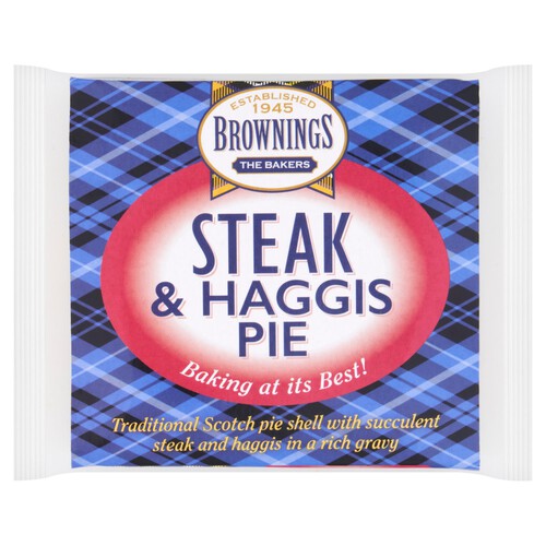 Brownings Steak & Haggis Pie 