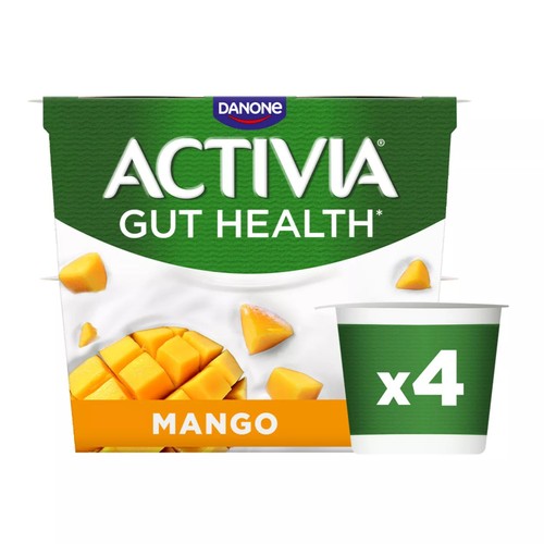 Activia Mango Gut Health Fruit Yoghurt Multipack 4 x 115g