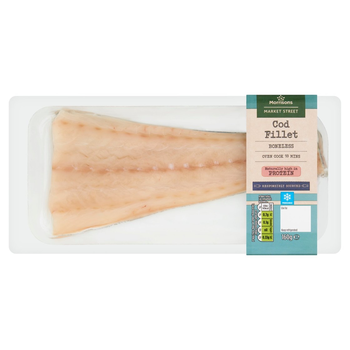 Market Street Cod Fillet 160g - Morrisons Online Groceries & Offers