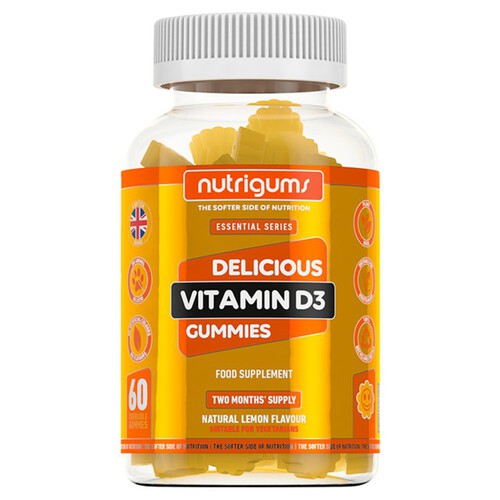 Nutrigums Vitamin D3 Gummies Lemon Flavour Gummies