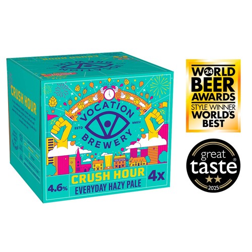 Vocation Brewery Crush Hour Hazy 4.6% 4X330ML