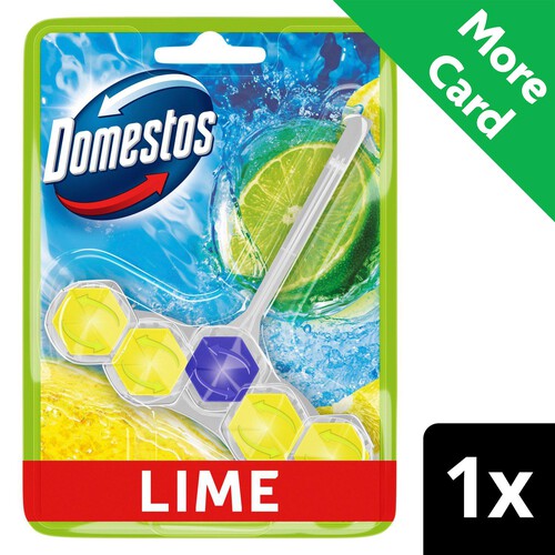 Domestos Power 5 Lime Toilet Rim Block  