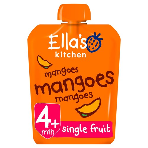 Ella's Kitchen Mangoes Mangoes First Tastes Baby Food Pouch 4+ Months