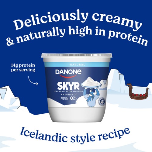 Danone Skyr High Protein 0% Fat Natural Yoghurt 800g