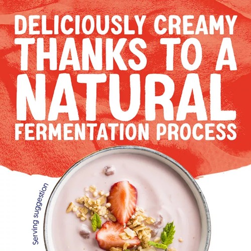 Alpro Greek Style Strawberry Raspberry Yoghurt Alternative 150g
