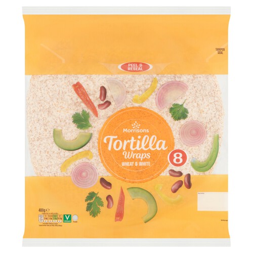 Morrisons Wheat & White Tortillas