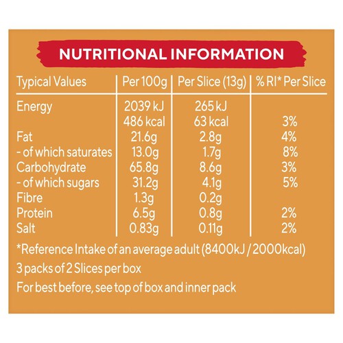 Ryvita Crispy Snacks Salted Caramel Chocolate Snack Packs