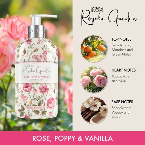 Baylis & Harding Royale Garden Rose Poppy & Vanilla Hand Wash