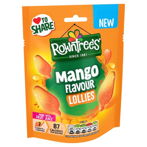 Rowntree's Mango Lollies Pouch 130g