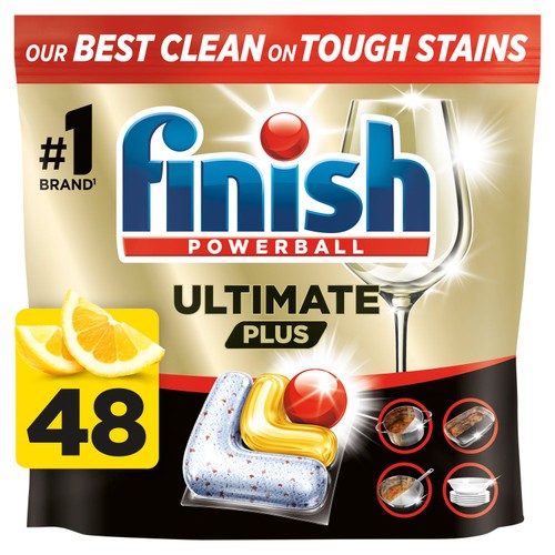 Finish Ultimate Plus Lemon Dishwasher Tablets 