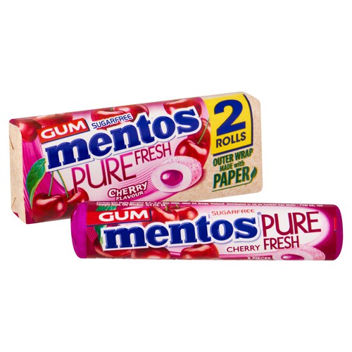 Mentos Pure Fresh Duo Pack Cherry 