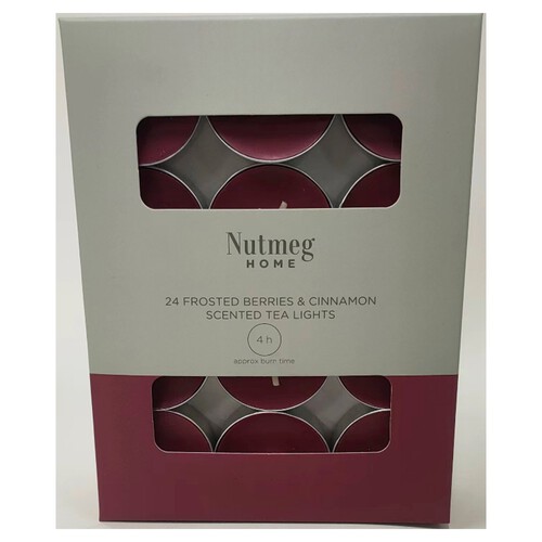 Nutmeg Home Tealights Frosted Berries & Cinnamon 