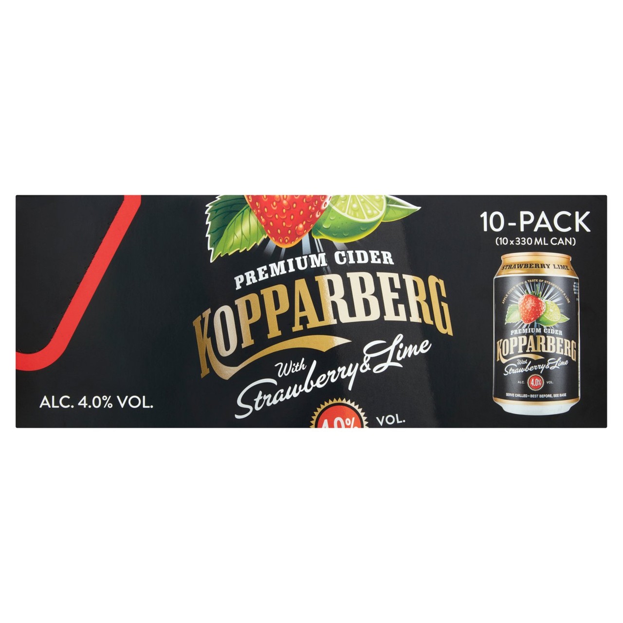 Kopparberg Strawberry & Lime Cans 10x330ml