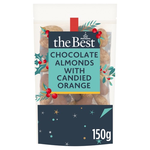 Morrisons The Best Chocolate Almonds With Candied Orange 150g