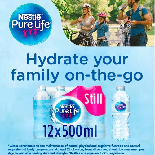 Nestle Pure Life Still Spring Water 12 x 500ml