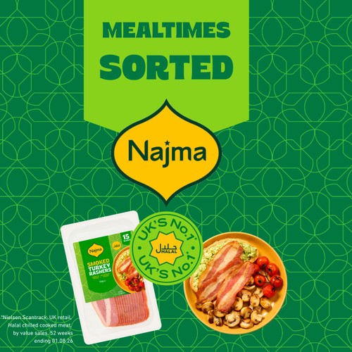 Najma Smoked Turkey Rashers 150g